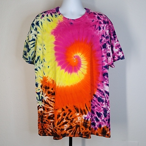 Tie Dye S/S T-Shirt 2XL - Picture 2 of 4